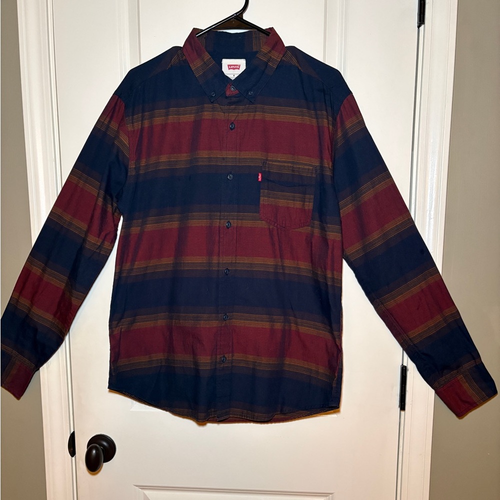 Levi's Dark Plaid Shirt